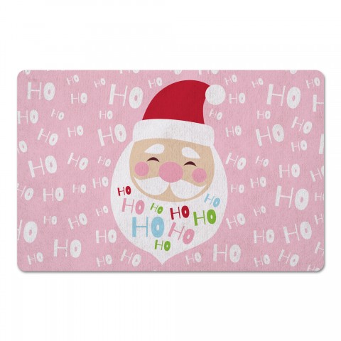 Ho Ho Ho Santa Head 27x18 Floor Mat