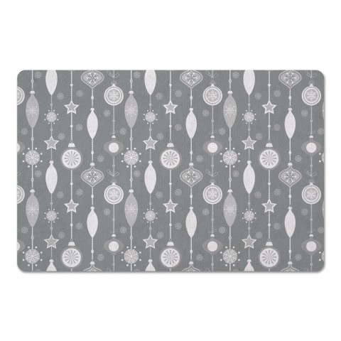Ornament Pattern - Gray 27x18 Floor Mat