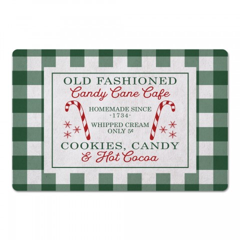 Candy Cane Café 27x18 Floor Mat