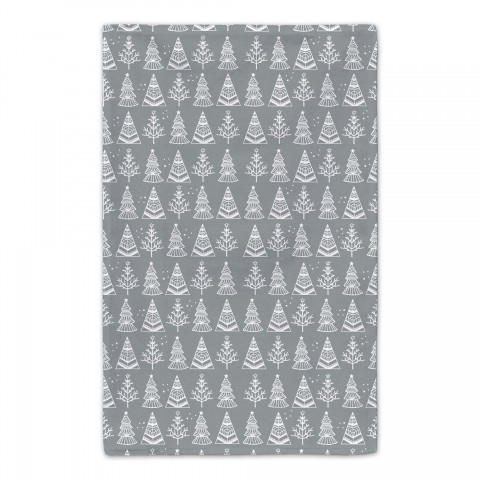 Christmas Tree Sketch - Gray 16x25 Towel