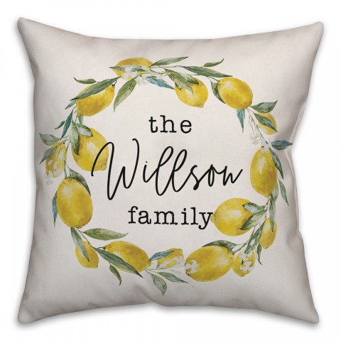 You Are My Sunshine Green Buffalo Check Pillow 18x18 Personalized Indoor / Outdoor Pillow