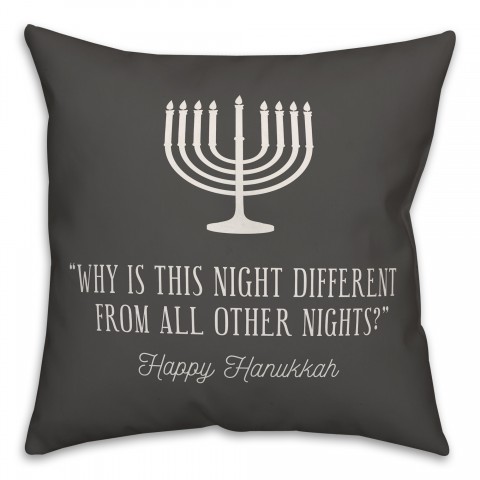Why is this Night Different Pillow