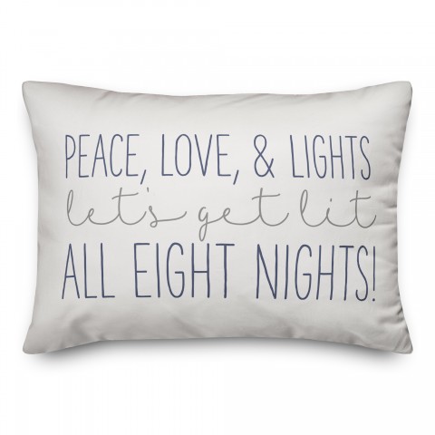 Peace Love and Lights Pillow