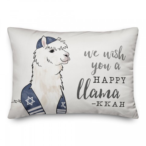 Happy Llama-kkah Pillow