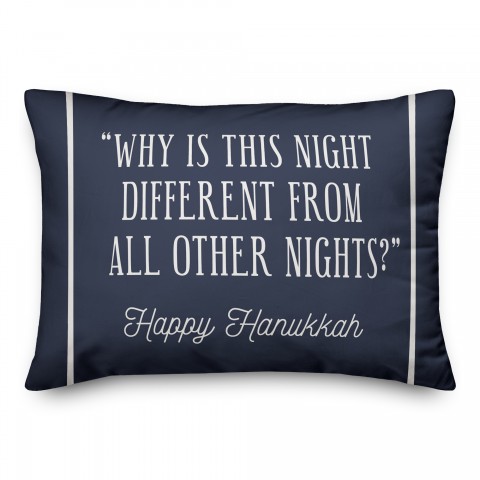 Why is this Night Different Pillow