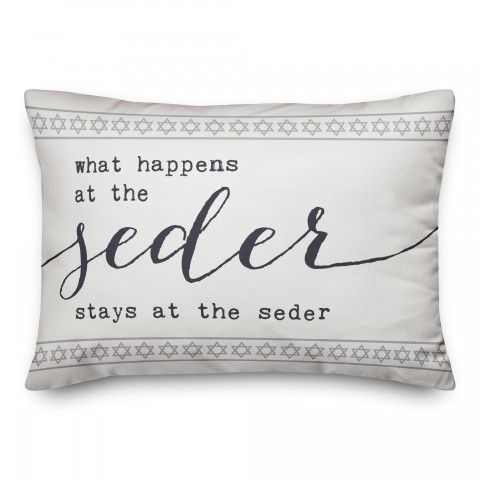 What Happens at the Seder Stays the the Seder Pillow