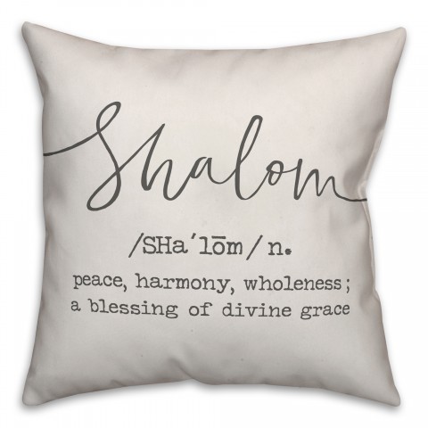 Shalom Definition Pillow