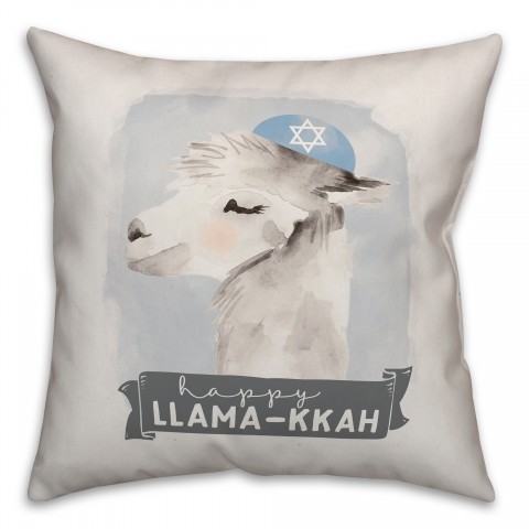 Happy Llama-kkah Pillow