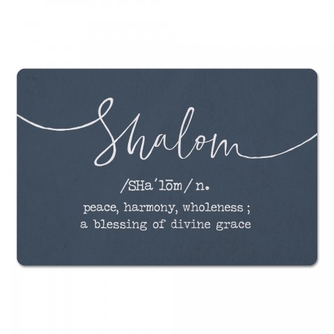 Shalom Definition 27x18 Floor Mat