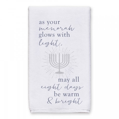 As Your Menorah Glows 16x25 Towel