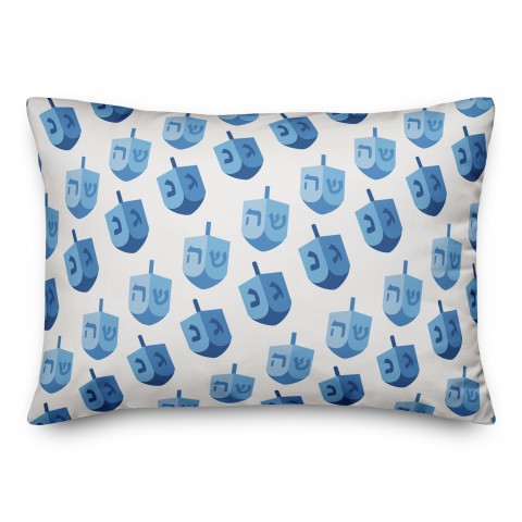 Blue Driedel Pattern Pillow