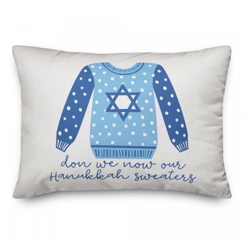 Hanukkah Sweater Pillow