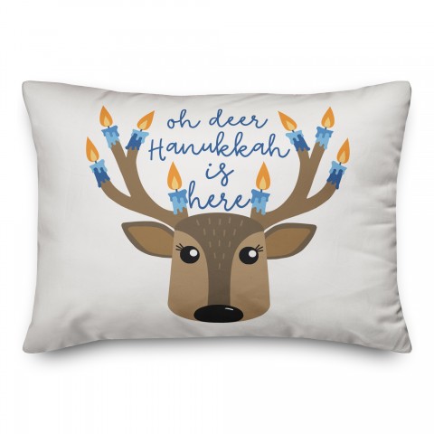 Hanukkah Deer Pillow