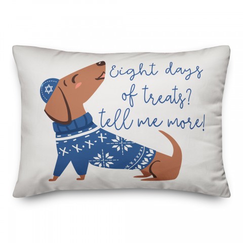 Eight Days of Treats Pillow
