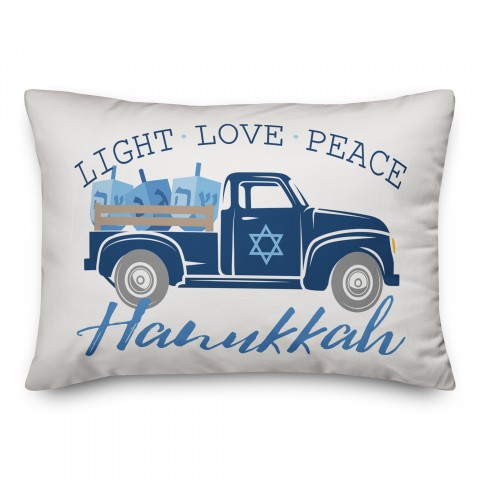 Hanukkah Truck Pillow