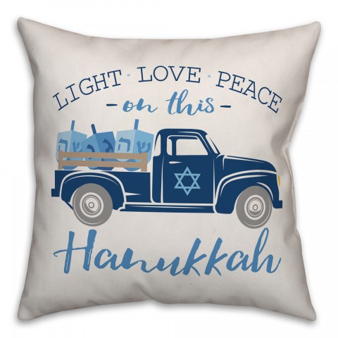 Hanukkah Truck Pillow