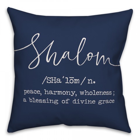 Shalom Definition Pillow