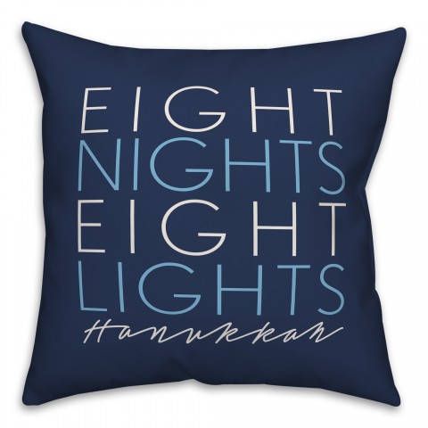Eight Nights Eight Lights Pillow