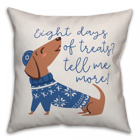 Eight Days of Treats Pillow