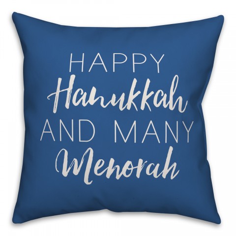 Many Menorah Pillow