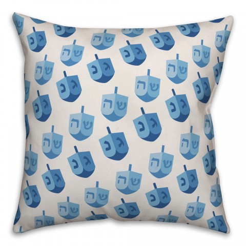 Blue Driedel Pattern Pillow