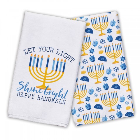Blue and Gold Hanukkah Textiles Collection