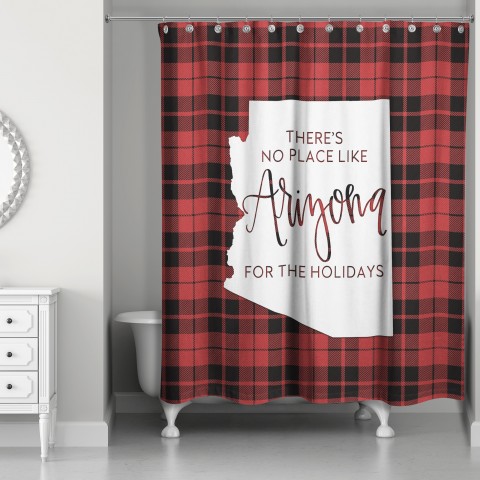 There's No Place Like Arizona For the Holidays 71x74 Shower Curtain