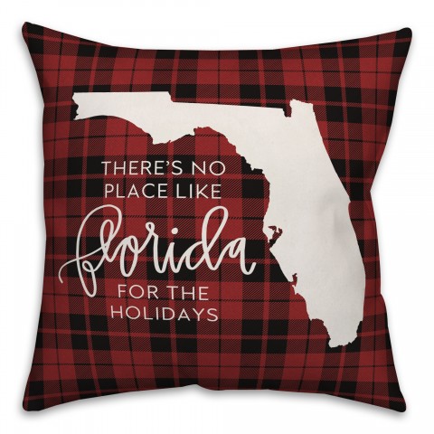 There's No Place Like Florida For the Holidays Pillow