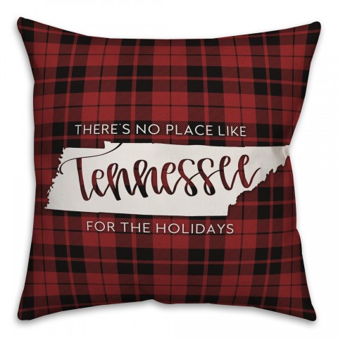 There's No Place Like Tennessee For the Holidays Pillow