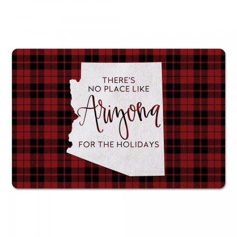 There's No Place Like Arizona For the Holidays 27x18 Floor Mat