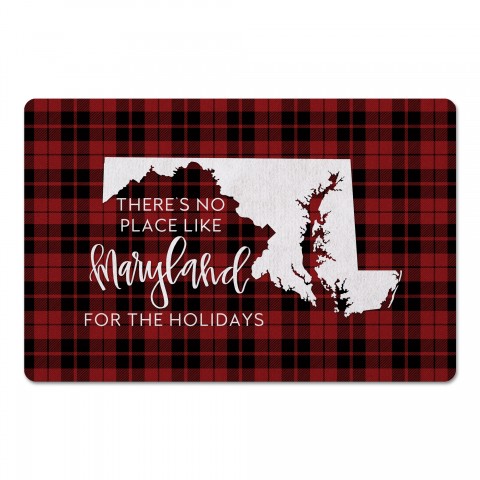 There's No Place Like Maryland For the Holidays 27x18 Floor Mat