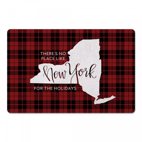 There's No Place Like New York For the Holidays 27x18 Floor Mat
