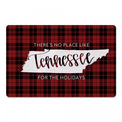 There's No Place Like Tennessee For the Holidays 27x18 Floor Mat