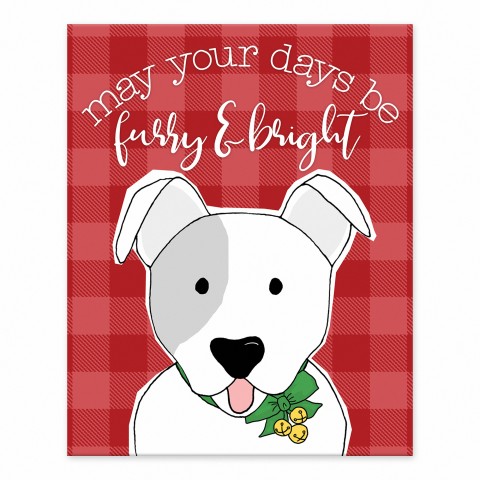 May your Days be Furry and Bright 8x10 Tabletop Canvas