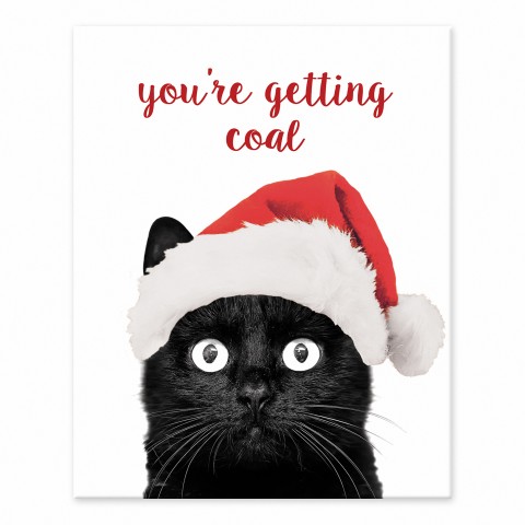 You're Getting Coal 8x10 Tabletop Canvas