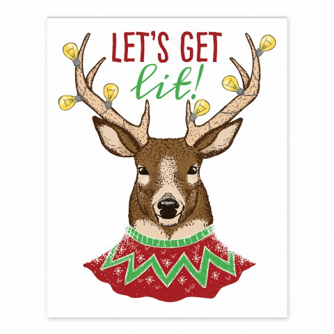 Let's Get Lit 8x10 Tabletop Canvas