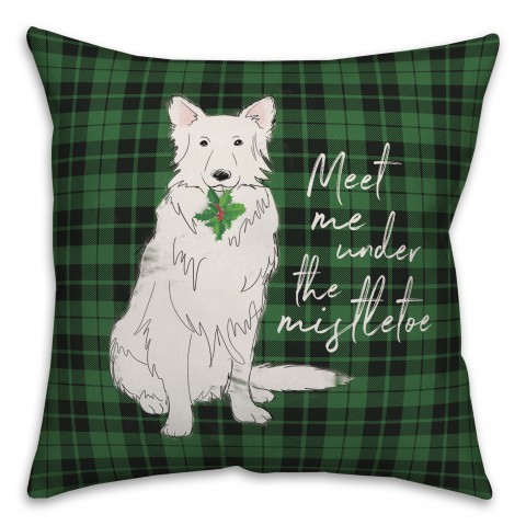 Meet Me Under the Mistletoe Pillow