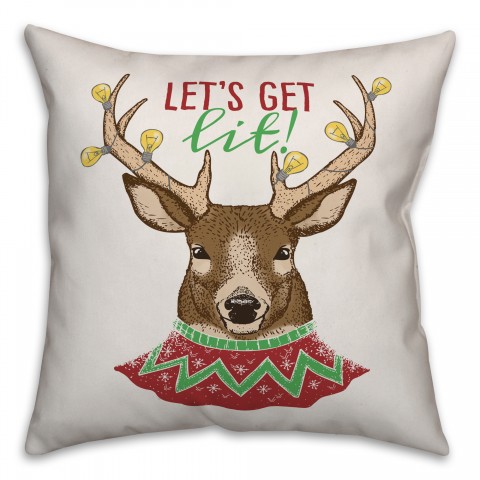 Let's Get Lit Pillow