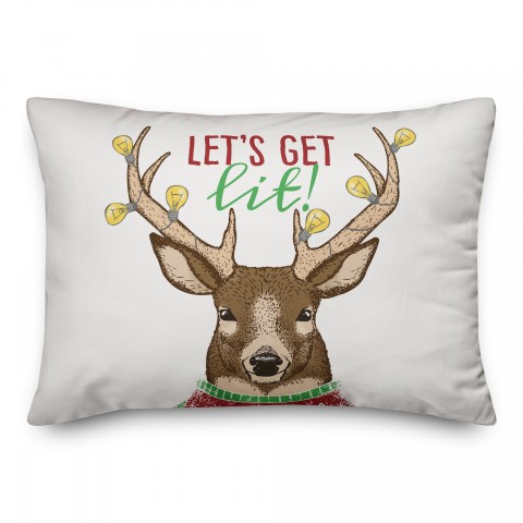 Let's Get Lit Pillow