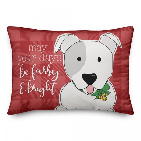May your Days be Furry and Bright Pillow