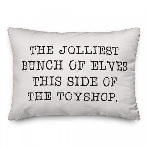 Jolliest Bunch of Elves Pillow