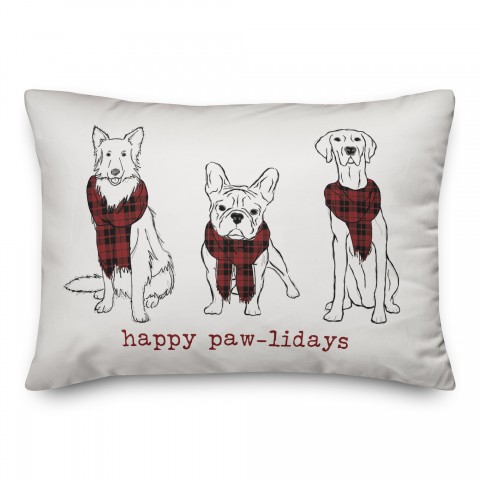 Happy Pawlidays Scarves Pillow