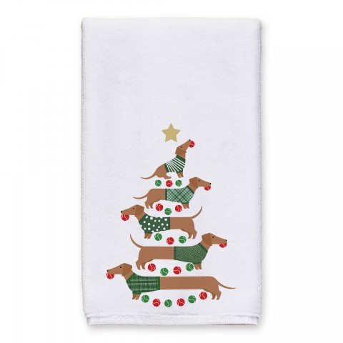 Christmas Tree Weenies 16x25 Towel