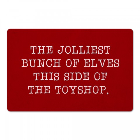 Jolliest Bunch of Elves 27x18 Floor Mat