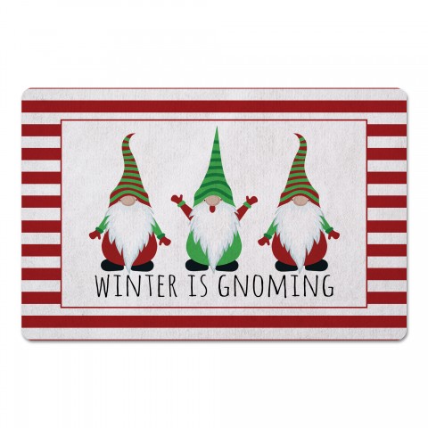 Winter is Gnoming 27x18 Floor Mat