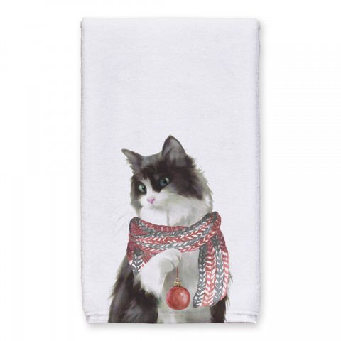 Christmas Kitty 16x25 Towel