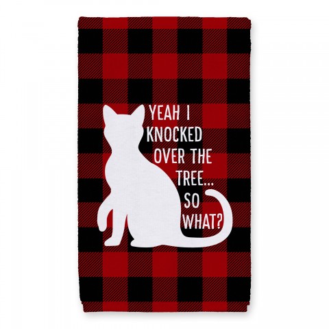 I Knocked Over the Tree 16x25 Towel