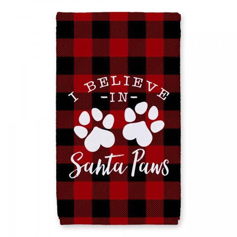 I Believe in Santa Paws 16x25 Towel