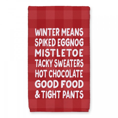 Winter Words 16x25 Towel