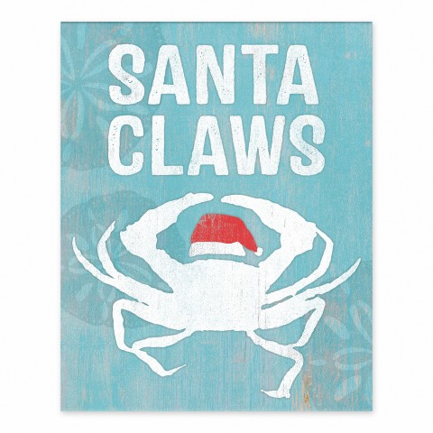 Santa Claws 8x10 Tabletop Canvas